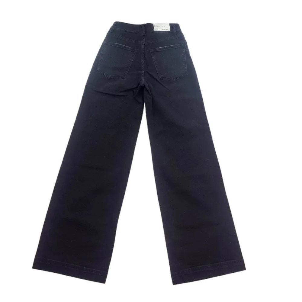 Warp + Weft NCE Nice Cote Wide Leg Black Jeans Size 24 NWT - Picture 3 of 16